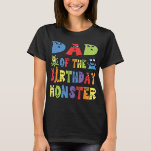 T-shirt Papa Of The Birthday Monster Alien Kid B day Party