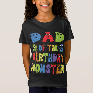 T-Shirt Papa Of The Birthday Monster Alien Kid B day Party