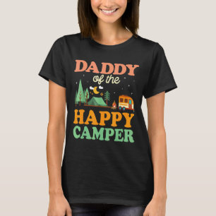 T-shirt Papa Of The Happy Camper Men 1st Anniversaire Camp