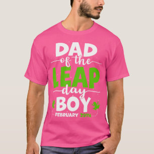T-shirt Papa Of The Leap Day Boy Février 29 Anniversaire P