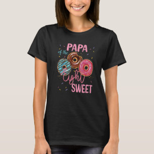 T-shirt Papa Of The Sweet Huit 8th Donut Anniversaire Fête