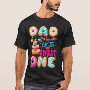 T-shirt Papa Of The Sweet One Donut Thème 1er Anniversaire