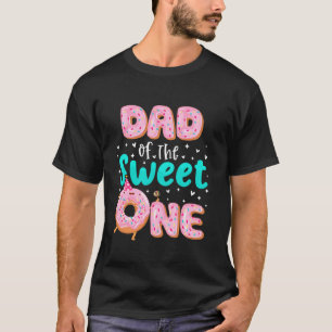 T-shirt Papa Of The Sweet Un 1er Anniversaire Thème Donut 