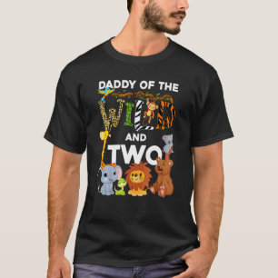T-shirt Papa Of The Wild Et Deux Zoo Anniversaire Safari J