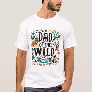T-shirt Papa of the Wild Jungle Adventure Fatherhood Desig