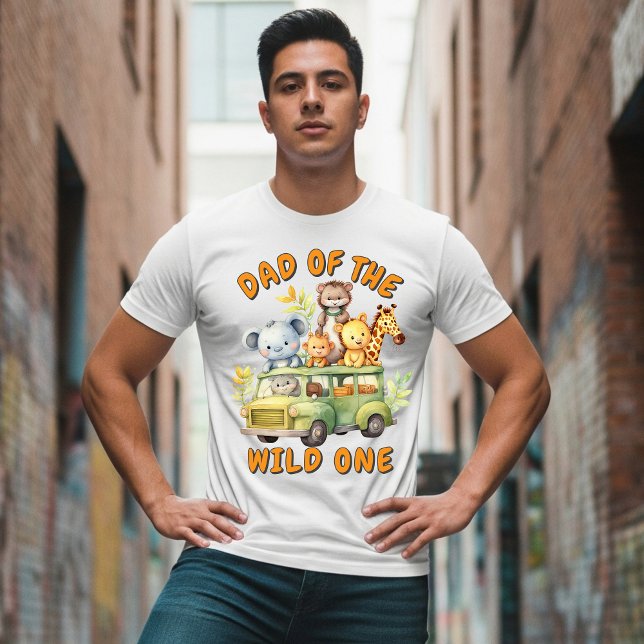 T-shirt Papa of the Wild One safari animaux anniversaire (Créateur téléchargé)
