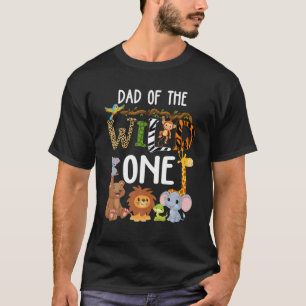 T-shirt Papa Of The Wild One Zoo Anniversaire Safari Jungl