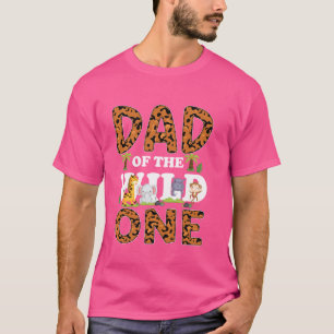 T-shirt Papa Of The Wild Un Anniversaire Zoo Thème Safari