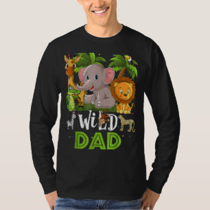 T-shirt Papa Of The Wild Zoo Anniversaire Safari Jungle An