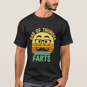 T-shirt Papa Of Thunder Farts Drôle Papa Humour Père