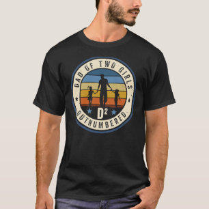 T-shirt Papa Of Two Girls