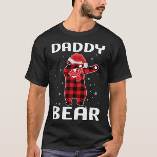 T-shirt Papa Ours Dabbing Pajama de Noël avec chapeau de P