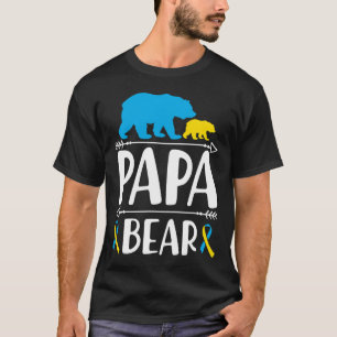 T-shirt Papa ours en colère pour la sensibilisation au syn