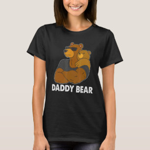 T-shirt Papa Ours Fête des pères Bébé Cube Papa Papa A Po