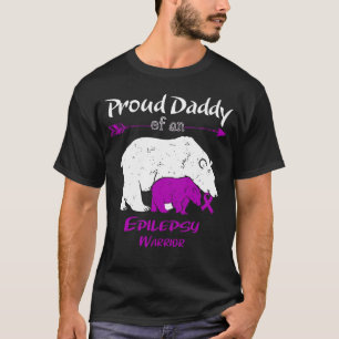 T-shirt Papa Ours fière Sensibilisation à l'épilepsie