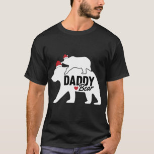 T-shirt Papa Ours Noël mignonne X-Mas Papa Fils Fille M