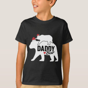 T-shirt Papa Ours Noël mignonne X-Mas Papa Fils Fille M