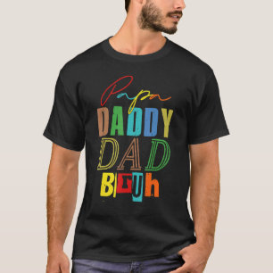 T-shirt Papa Papa Papa Papa Bruh Hilaried Fars Jour 1