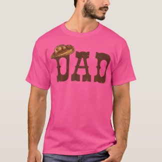 T-shirt Papa Papa Papa Western Famille correspondant Anniv