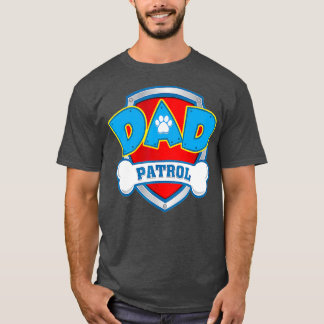 T-shirt Papa Patrol Chien Maman Papa Drôle Cadeau Drôle An