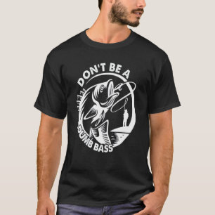 T-shirt Papa pêcheur homme Ne soyez pas un poisson bar bas