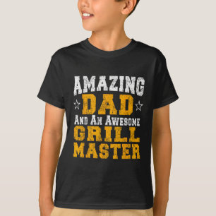 T-shirt Papa Père Barbecue Chemise Barbecue Barbecue Grill