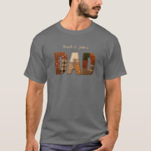 T-Shirt Papa Personnalisé Avec Noms d'Enfants