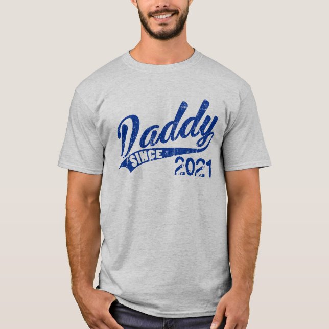 T-shirt Papa personnalisé depuis l'année (Devant)