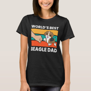 T-shirt Papa Pet Beagle pour animaux de compagnie, meilleu