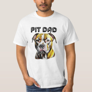 T-shirt Papa Pit Bull Amoureux des chiens