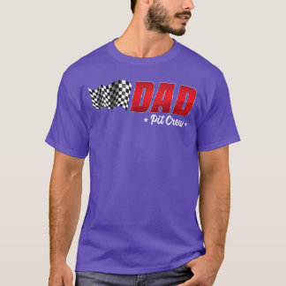 T-shirt Papa Pit Crew Race Anniversaire Famille Course Adu