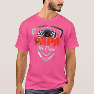 T-shirt Papa Pit Crew Racer Anniversaire Correspondance Co