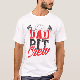 T-shirt Papa Pit Crew - Voiture de fête d'anniversaire