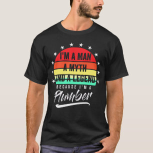 T-shirt Papa Plumber Père Pipefitter Plumbing Dons amusan