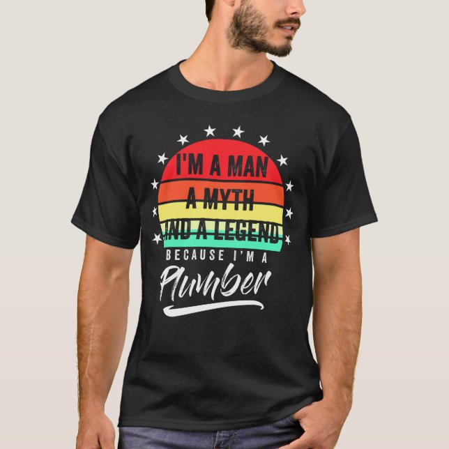 T-shirt Papa Plumber Père Pipefitter Plumbing Dons amusant (Devant)
