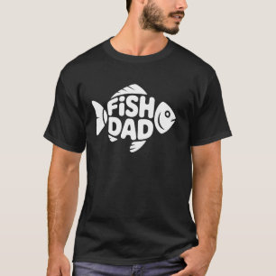 T-shirt Papa Poisson Drôle Fierté De Pêcheur Aquariophile