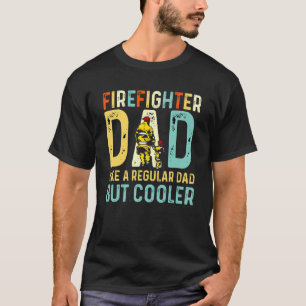 T-shirt Papa Pompier Comme Un Père Régulier Mais Seulement
