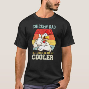 T-shirt Papa Poule Comme Un Papa Régulier Agriculteur Vola