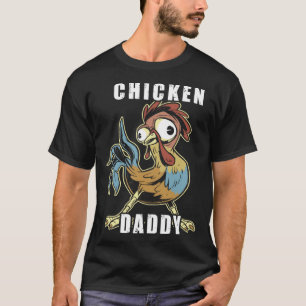 T-shirt Papa Poule Vater Hühner Landwirt Geflügelzüchte