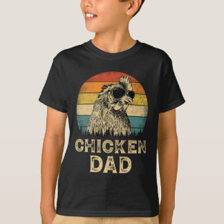 T-shirt Papa Poulet Amoureux du Poulet Papa Fête des Pères