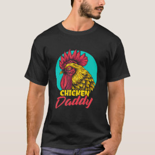 T-shirt Papa Poulet Fesses De Poulet Pour Agriculteur Ferm