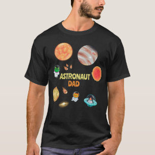 T-shirt Papa pour l'anniversaire de l'espace