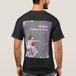 T-shirt Papa : Powered by Coffee & Love