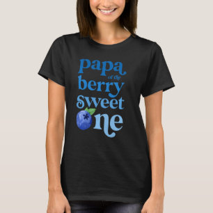 T-shirt Papa Premier anniversaire Berry Sweet One Blueberr