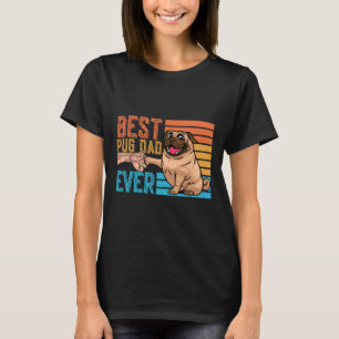T-shirt Papa Pug Papa de la fête des pères Pug
