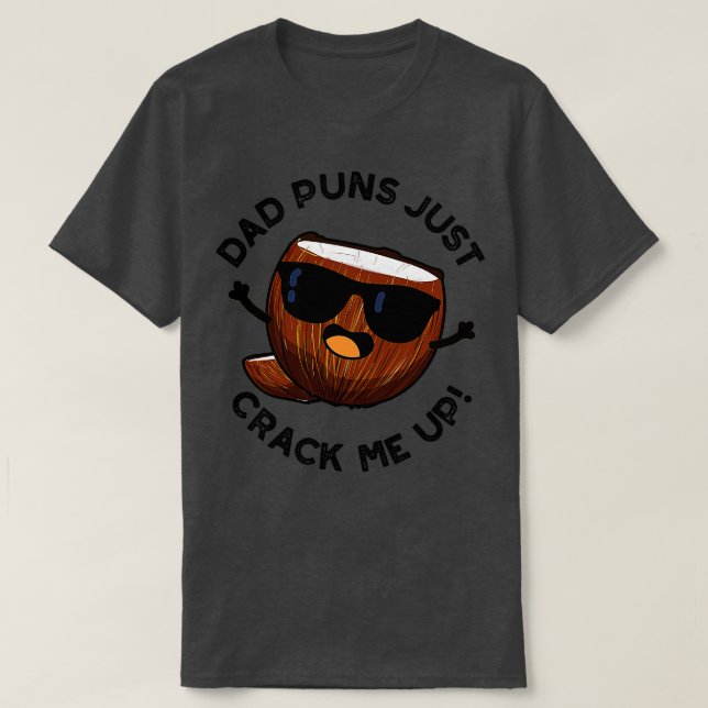 T-shirt Papa Puns M'Accroche De Mignons Pun De Coco 1 (Design devant)
