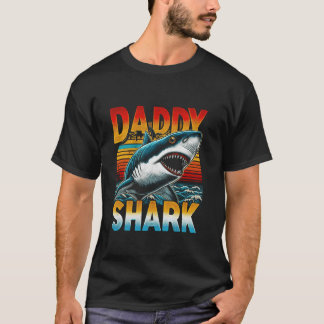 T-shirt Papa Requin pour la fête des pères tenue d