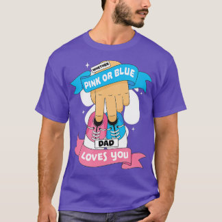 T-shirt Papa Rose Ou Bleu T'Aime, Révélation De Sexe