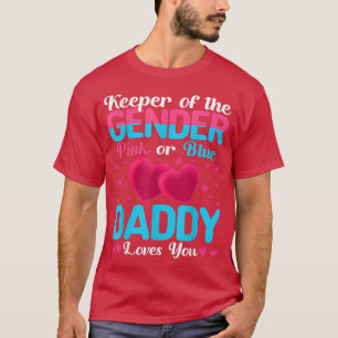 T-shirt Papa Rose Ou Bleu Vous Aime Garder Révélation De S