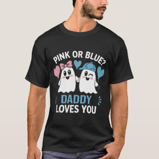T-shirt Papa Rose Ou Bleu Vous Aime Genre Révéler Hallowe